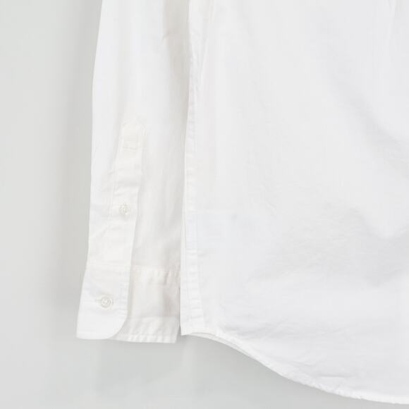 J.Crew Crewcuts Kid's Long Sleeve Flex Washed White Shirt Size 8 NWT - Picture 6 of 9